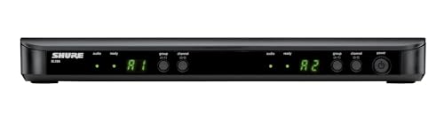 Shure BLX288/SM58 Dual Wireless Vocal System - H10 Band | 14-hour battery and 300 ft UHF range with two SM58 handheld vocal mics and dual-channel receiver for live vocals - style: H10 Band (542-572 MHz)