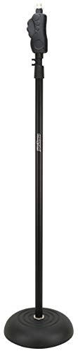 Strukture Round Base Microphone Stand w/One Hand Height Adjustment, SRBMS