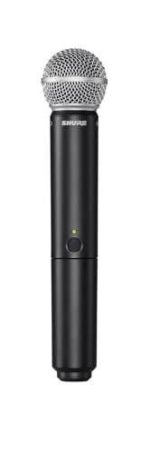 Shure BLX288/SM58 Dual Wireless Vocal System - H10 Band | 14-hour battery and 300 ft UHF range with two SM58 handheld vocal mics and dual-channel receiver for live vocals - style: H10 Band (542-572 MHz)