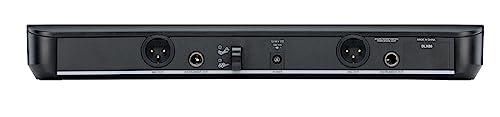 Shure BLX1288/CVL UHF Wireless Microphone System - Perfect for Church, Karaoke, Stage, Vocals - 14-Hour Battery Life, 300 ft Range | Includes Handheld & Lavalier Mics, Dual Channel Receiver | H8 Band - style: H8 Band (518-542 MHz)