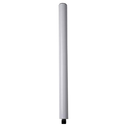 Sound Town 2-Pack 20" Subwoofer/Speaker Extender Poles, Fits M20 Threading,110 LB Load Capacity,White (STSD-M20W-PAIR) - size: 20", M20 Thread, White