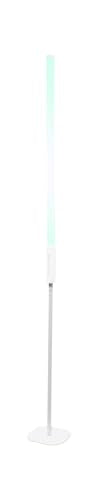 Rockville Saber Stand X1 White Stands for Rock Saber Lights | Travel Bag Included, 41.25"-62.8" Adjustable Height, Weighted Steel Base, 1/4" Thread, 3-Piece Design - color: White