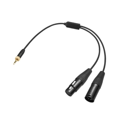 -dmx-3.5C-1/2 Dmx 3.5mm Dmx Female Male 5 Pin to Stereo Jack Audio 3.5mm Male Dmx Connector 1 to 2 Cable 3.5mm to 2 Dmx