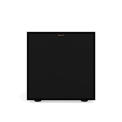Klipsch Reference R-101SW 10” Front-Firing Subwoofer with All-new Spun-Copper 10” woofers and an All-Digital Amplifier for Premium Home Theater Sound in Black | Home theater audio with 10 inch driver, 300W peak power and active amplification - size: 10” W