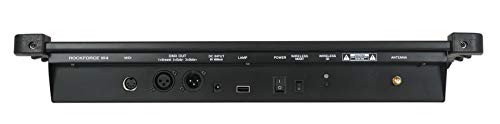 Rockville RF Wedge White Up Light 12-Pack with ROCKFORCE W4 Controller | 24-Hour Battery, 7800 mAh, RGBWA+UV, Wireless DMX, MIDI, 384 Channel, Sound Activated, 12 RF Remotes, DJ, 13-Items
