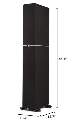 Definitive Technology Dymension DM60 Mid-Size Tower Speaker, Adjustable Bipolar Arrays, 4 BDSS Mid/Bass Woofers & Tweeter, 3XR Architecture with 8" Dual Radiators, Dolby Atmos/DTS:X Ready, Black - size: Single, style: DM60