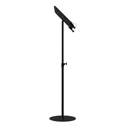 Black Acrylic Podium with Adjustable Height Small Acrylic Podium Stand Black Music Stands Book Stand for Reading Floor Holder Stand with Page Paper Clip for Cookbooks Music