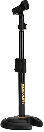 Hercules Stands MS100B Low-profile Straight Microphone Stand with H-Base