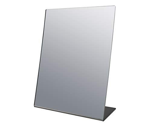 Marketing Holders 4 Pack Acrylic Mirror 9" x 12" Slant Back Reflective Portable Lucite Stand for Retail Jewelry Piercing Counters Makeup Vanities and Hair Salons - size: 9"w x 12"h