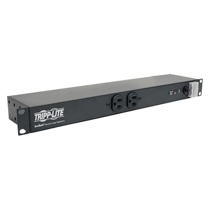 Tripp Lite 12-Outlet Rackmount PDU Isobar Surge Protector Power Strip, 15A, 3840 Joules, 15ft Cord with 5-15P Plug, 1U Rack-Mount, Lifetime Manufacturer's Warranty & $25,000 Insurance (ISOBAR12ULTRA) - size: 15 Amps, style: Premium Surge Protection