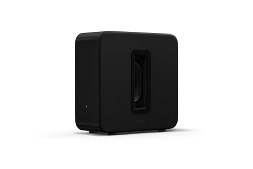 Sonos Sub 4 - Wireless Subwoofer - Black | Dual Force-Canceling Woofers | Deep, Dynamic Bass | Works with Arc, Arc Ultra, Beam soundbars | WiFi - color: Black