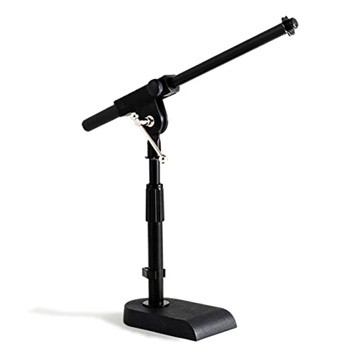 Stage Rocker Adjustable Low-profile Microphone Stand - Snare/Tom Bottom/Bass (Kick) Drum/Table Top, Adjustable Height, 15.75“ Telescoping Boom Arm, Clip-on cable holder, Powered by Hamilton (SR610111) - size: 1 Pack