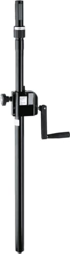 K&M König & Meyer 21340.000.55 Music Stand Hand Crank Distance Rod Ring Lock | Stable Satellite Speaker Connection | Tube Threaded M20 Bolt | Supports 77 lbs. | Adjustable Height | German Made Black