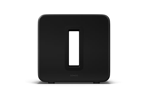 Sonos Sub 4 - Wireless Subwoofer - Black | Dual Force-Canceling Woofers | Deep, Dynamic Bass | Works with Arc, Arc Ultra, Beam soundbars | WiFi - color: Black