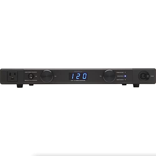 Furman Elite-15i 7-Outlet Linear Filtering AC Power Source | 15A power conditioner, 7 outlets, 3 isolated banks, SMP surge, LiFT filtration, EVS shutdown, 1RU