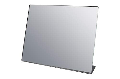 Marketing Holders 4 Pack Freestanding Acrylic Mirror 10" x 8" Slant Back Reflective Portable Lightweight Plexiglass Stand for Dressing Rooms Makeup Vanities and Retail Jewelry Piercing Counters - size: 10"w x 8"h