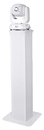 Rockville RTP32W White Totem Moving Head Light Stand with Scrims and Bags - color: white