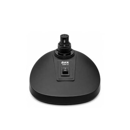 LyxPro XBM-8 XLR Gooseneck Microphone Desktop Base with On Off Switch | Designed to hold compatible podium-style microphones securely on flat surfaces for speaking, meetings and announcements