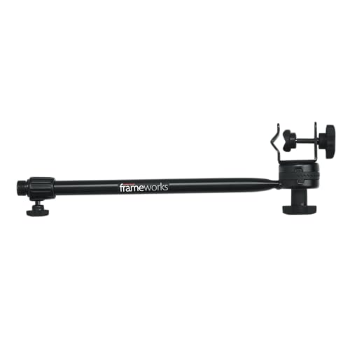 Gator Frameworks Adjustable Clamp-On Angled Mini Interlocking Design 16 Inch Boom Arm (GFW-MIC-CLMPBM16) - size: 5.75x15.65x2.15 inches, style: 16" Boom - Clamp