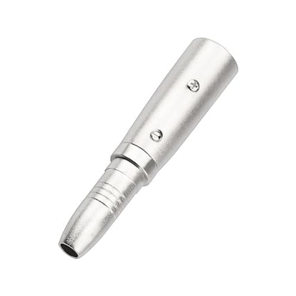 2PCS XLR Male to 1/4 Inch 6.35mm Female Adapter, 3-Pin XLR Male to Quarter Inch Female Jack Socket Audio Adapters Compatible with Microphone, Stereo, Mixer - color: XLRM to 1/4" 6.35mm Female