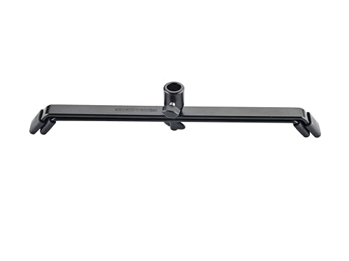 K&M Konig & Meyer 17720.000.55 Foldable Floor Stand For Spot Flood/PAR Lights | Cross Brace Legs | Stable Non-Slip Feet | Base Folds Flat For Easy Storage/Travel | German Made | Black