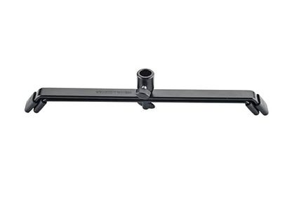 K&M Konig & Meyer 17720.000.55 Foldable Floor Stand For Spot Flood/PAR Lights | Cross Brace Legs | Stable Non-Slip Feet | Base Folds Flat For Easy Storage/Travel | German Made | Black
