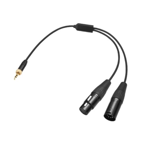 -dmx-3.5C-1/2 Dmx 3.5mm Dmx Female Male 5 Pin to Stereo Jack Audio 3.5mm Male Dmx Connector 1 to 2 Cable 3.5mm to 2 Dmx