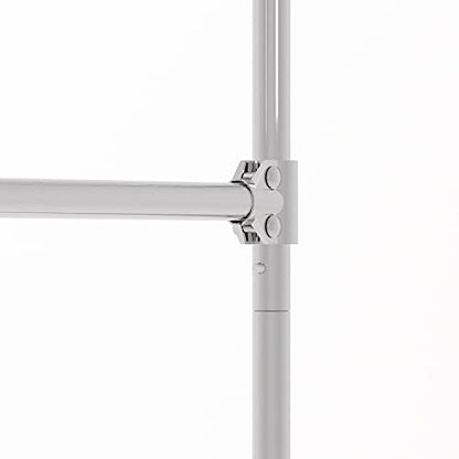 Econoco Brand Commercial Rolling Z-Rack with Add-On Hang Bar - Black Base - color: Black, style: Z Rack with Add On Hang Bar