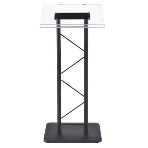 Kingdom KML15TA Modern & Stylish Acrylic and Metal Podium, Conference Podium for Speakers, Speeches and Other Occasions (43.4" Height) - size: Design 07