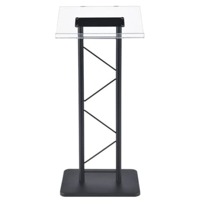 Kingdom KML15TA Modern & Stylish Acrylic and Metal Podium, Conference Podium for Speakers, Speeches and Other Occasions (43.4" Height) - size: Design 07