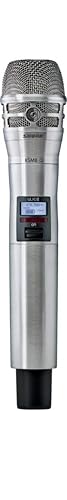Shure ULXD2/K8N Handheld Transmitter with KSM8 Brushed Nickel Vocal Mic Capsule - for use with ULX-D Digital Wireless Microphone Systems, Receiver Sold Separately | G50 Band (ULXD2/K8N=-G50) - color: Brushed Nickel, style: G50 Band (470 – 534 MHz)