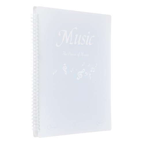 MECCANIXITY Sheet Music Folder Display 30 Pages Spiral Binder Organizer, Letter Size 8.5 x 11 Paper A4 Documents Storage Holder Bag (Gradient Blue) - color: Gradient Blue