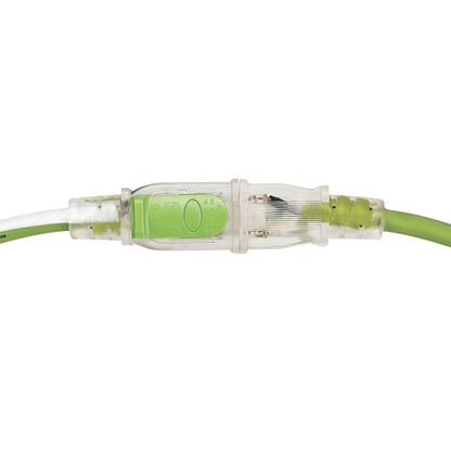 PowerSmith 25ft. Heavy Duty Extension Cord 12/3 SJOOW 15 Amp Indoor/Outdoor Locking, Lighted End, -58°F to 194°F, 5-Year Warranty - size: 12 AWG 25 FT. (SJOOW)