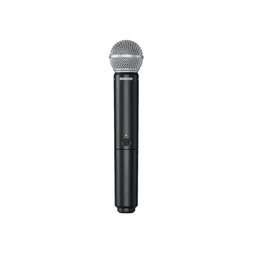 Shure BLX288/SM58 Dual-Channel Wireless Audio System H11 Band (572–596 MHz) – BLX88 Receiver, (2) BLX2 Transmitters with SM58 Dynamic Mic, Up to 14 Hr Battery, 300 ft Range - style: H11 Band (572-596 MHz)