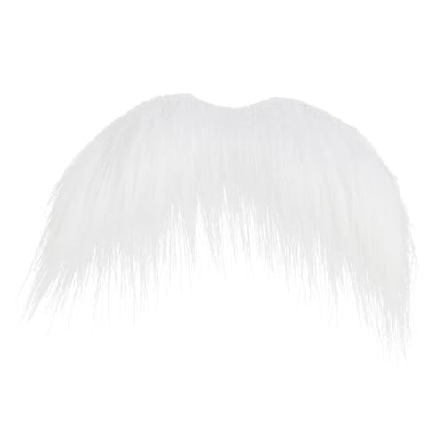 Honcloud DIY Self Adhesive Novelty Fake Mustache Facial Hair - color: White