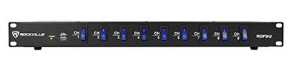 Mackie ProFX12v3 12-Channel Professional Effects Mixer w/USB ProFX12 v3 Bundle with RockvilIe RDF9U 1U 15A Rack Mount DJ Pro Audio Power Supply Strip w/USB Charging