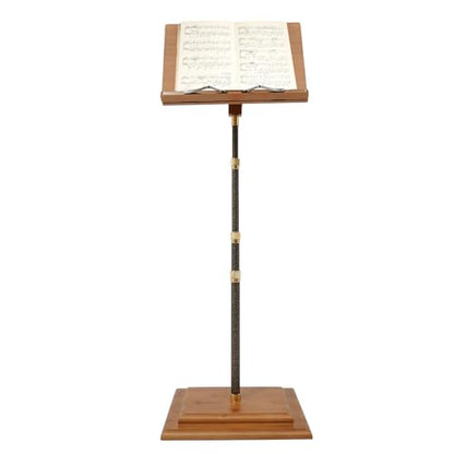 Sheet Music Stand & Desktop Book Stand, Rotatable Music Book Holder Stand,Wooden Portable Sheet Music Table Stand Height Adjustable from 27.5-59in with Book Stand Support, Carrying Bag - color: 27.5-59in