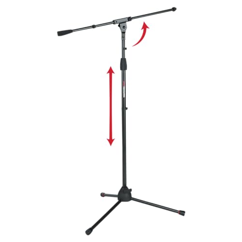 Gator Frameworks Tripod Mic Stand, 3/8" & 5/8" Adapters (GFW-MIC-2010) - style: Standard Boom
