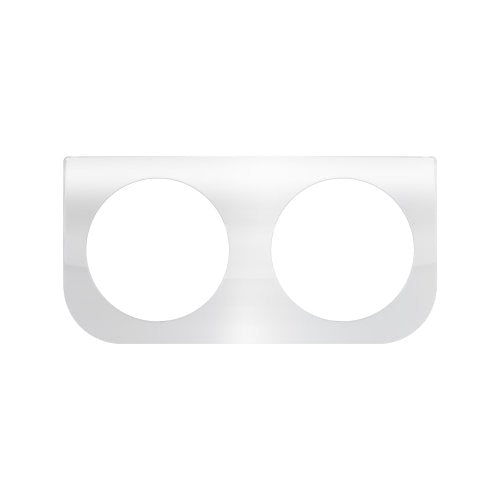 Grand General 81430 Chrome L-Shaped Mounting Bracket with 2-Round Hole for 4" Lights - color: Chrome, style: 2 Round Holes