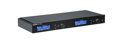 Shure SLX-D Digital Wireless Quad Receiver with Dante - 24-Bit Audio, 138MHz Wide Tuning Range, Space-Saving Design for 4 Channels (SLXD4QDAN+=-G57) - style: With Dante Audio