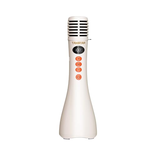 TAKSTAR DA10 15W Wireless Bluetooth Mic & Speaker, Handheld Microphone - color: White