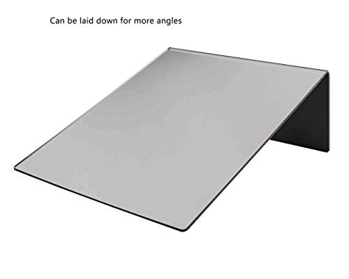 Marketing Holders Acrylic Mirror 8” x 10” Counter Top Slanted Back L Shape Vertical Easel Mirrors No Assembly Jewelry Shop Hair Salon Piercing Kiosk - size: 8"w x 10"h