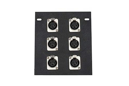 Elite Core | FB6 | Recessed Floor Box | 6 XLRF Connections - style: 6-XLRF