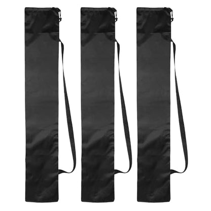PATIKIL 49 x 9 Inch Tripod Carrying Case, 3 Pack Camera Tripod Carrying Bags Oxford Cloth Padded Bag for Camera Gear Mic Light Stand Sheet Music Photography Accessories, Black - size: 49 x 9 Inch