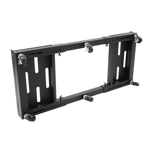 2000LBS Heavy Duty Moving Dolly with 6 Swivel Wheels, Expandable Furniture Dolly Cart Up to 43.7” Wide, Thicken Steel Frame Appliance Mover for Building Materials, Heavy Equipment, All Terrain Use