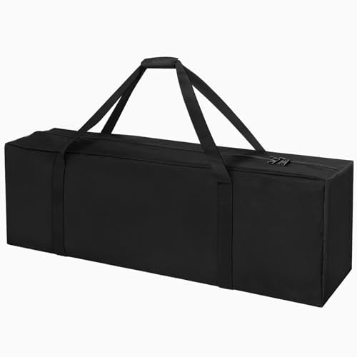 INFANZIA 41inch Large Travel Duffel Bag, 94L Heavy Duty Luggage | 600D Water Resistant Foldable, 2 Upgrade Lockable Zippers, Sport Equipment Storage Bag, for Moving Camping Tent Tripod - size: 41x10x14 inch