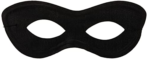 amscan Game Ready Team Spirit Party Super Hero Mask Accessory, Black, One Size, 2 7/8inch x 8 1/4inch - color: Black