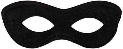 amscan Game Ready Team Spirit Party Super Hero Mask Accessory, Black, One Size, 2 7/8inch x 8 1/4inch - color: Black