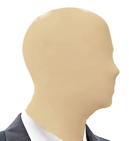 2 Pieces Full Face Mask, BW 2nd Skin Masks,Halloween Spandex Hood for Unisex Cloth - color: Skin
