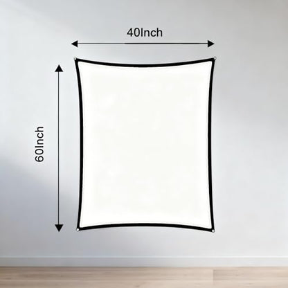 40" x 60" Holographic Rear Projection Screen, Portable Anti Crease Double Sided Window Projector Screen Hollusion Projection Materia for Christmas Videos Hologram Film Night - size: 40"W x 60"H